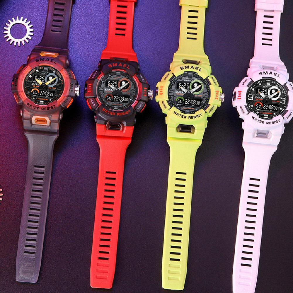 SMAEL New Outdoor Electronic Alarm Sports Watch Double Display Electronic Watch - Skmeico