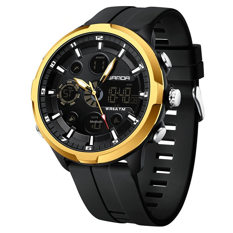 Sanda 9053 Analog Digital Waterproof Sports watch For Men 