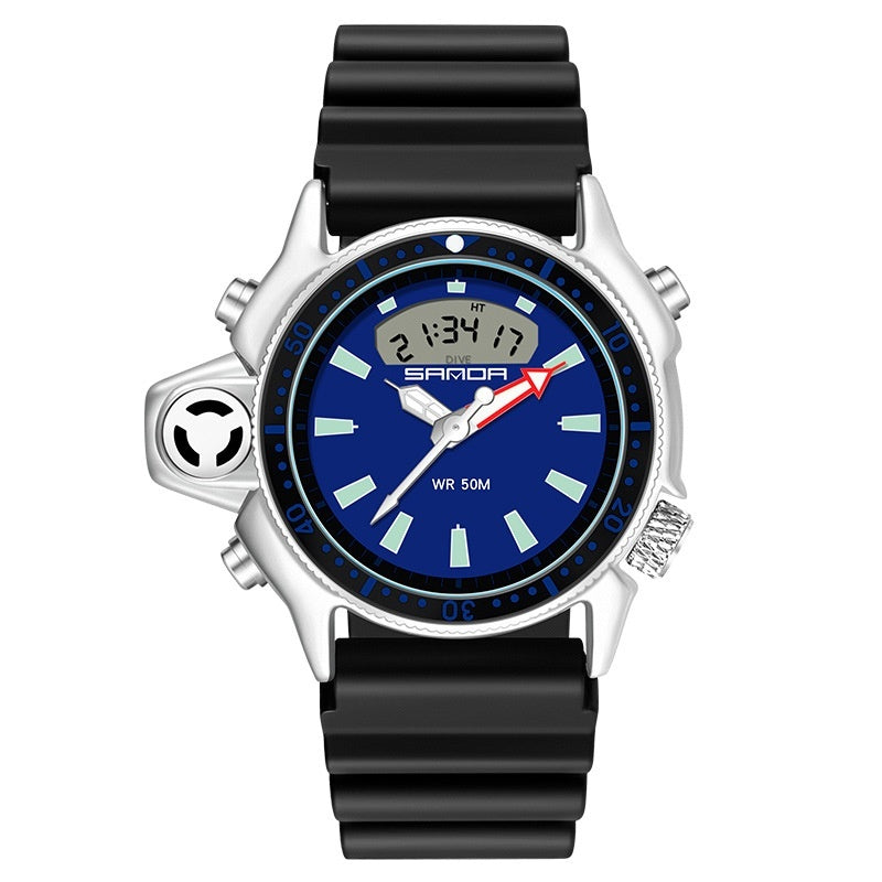 Sanda Sports Multifunctional Outdoor Waterproof Large Dial Watch for men 3008 & 3009 