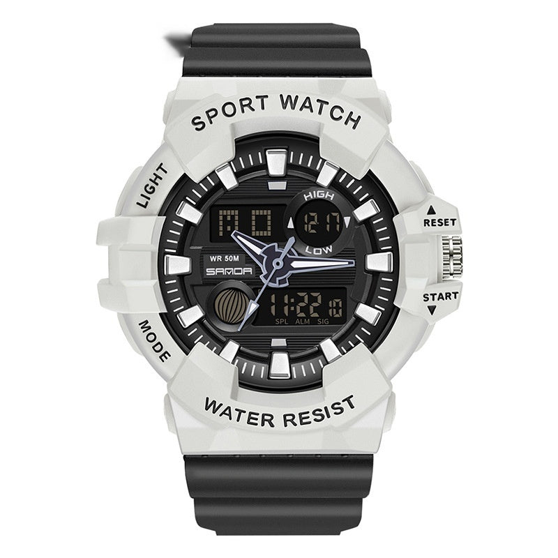 Sanda Trendy Sports Watch Waterproof Large Dial Luminous Unisex watch 