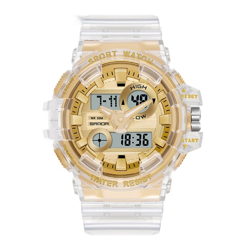 Sanda Trendy Sports Watch Waterproof Large Dial Luminous Unisex watch 