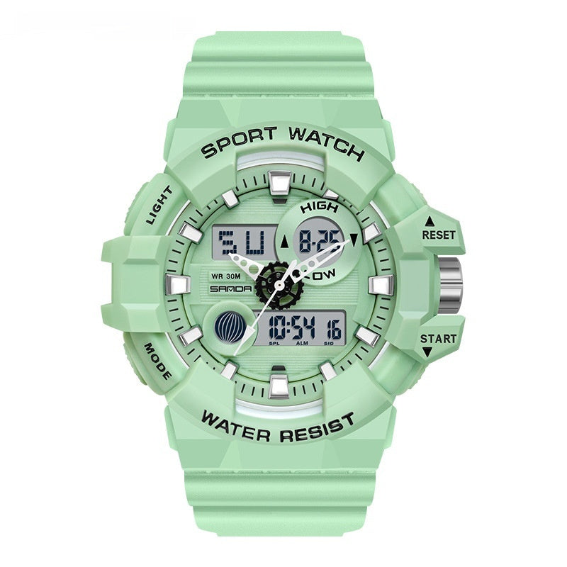Sanda Trendy Sports Watch Waterproof Large Dial Luminous Unisex watch 