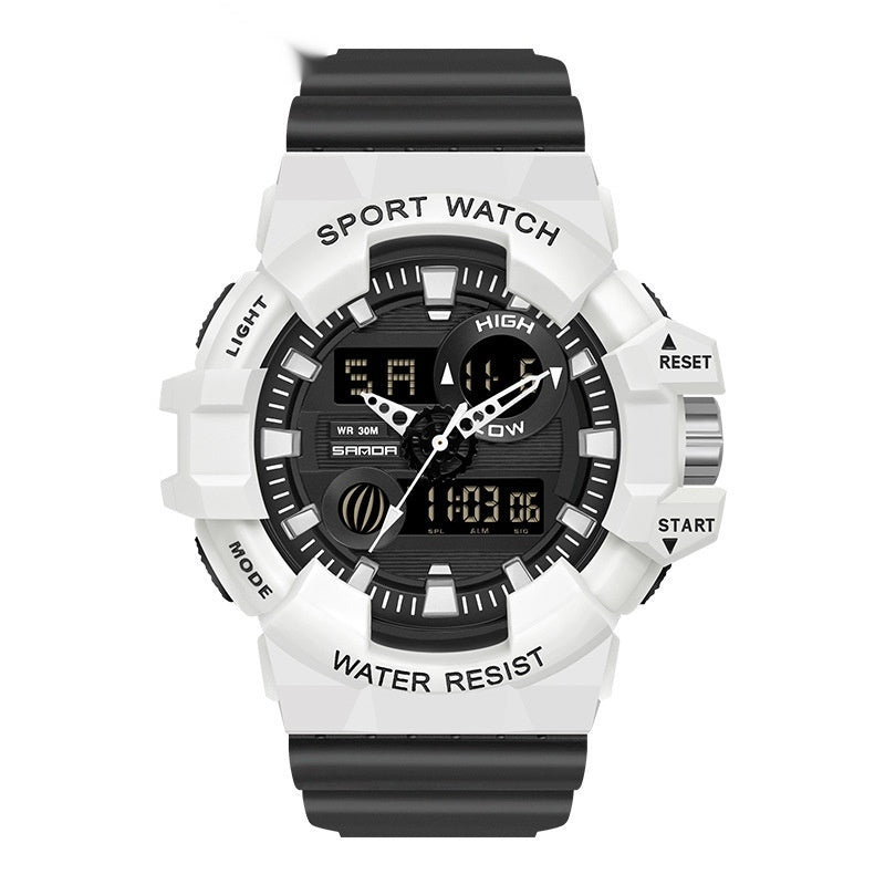 Sanda Trendy Sports Watch Waterproof Large Dial Luminous Unisex watch 
