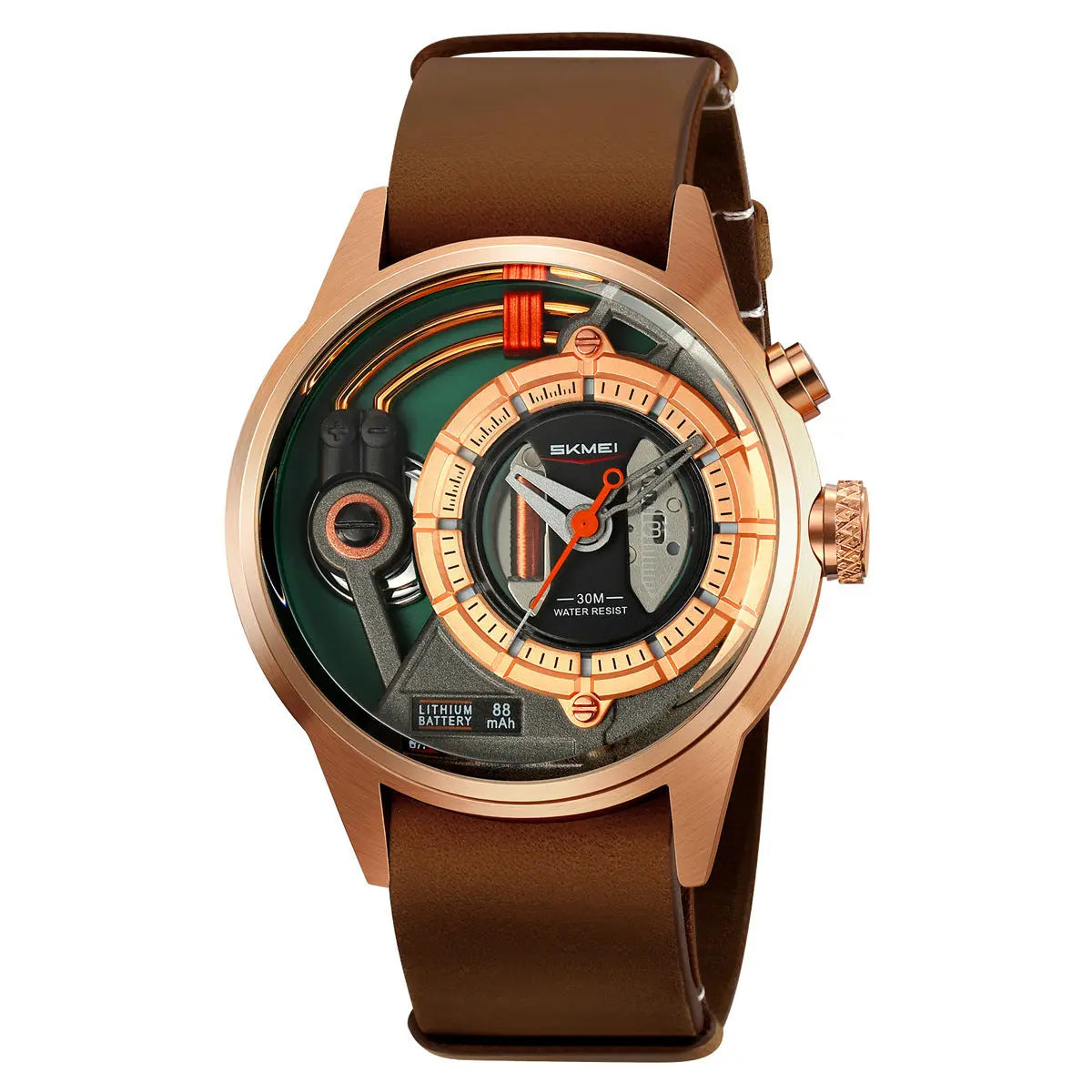Shimei 2333 Creative Leather Belt Quartz watch for Men Skmei