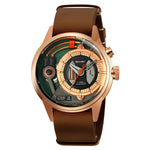 Shimei 2333 Creative Leather Belt Quartz watch for Men Skmei