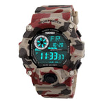Skmei 1019 Original Camouflage Digital Round Waterproof Sport watch For Men Skmei