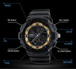 Skmei 1189 Original Analog Digital waterproof sport watch for Boys For Men Skmei