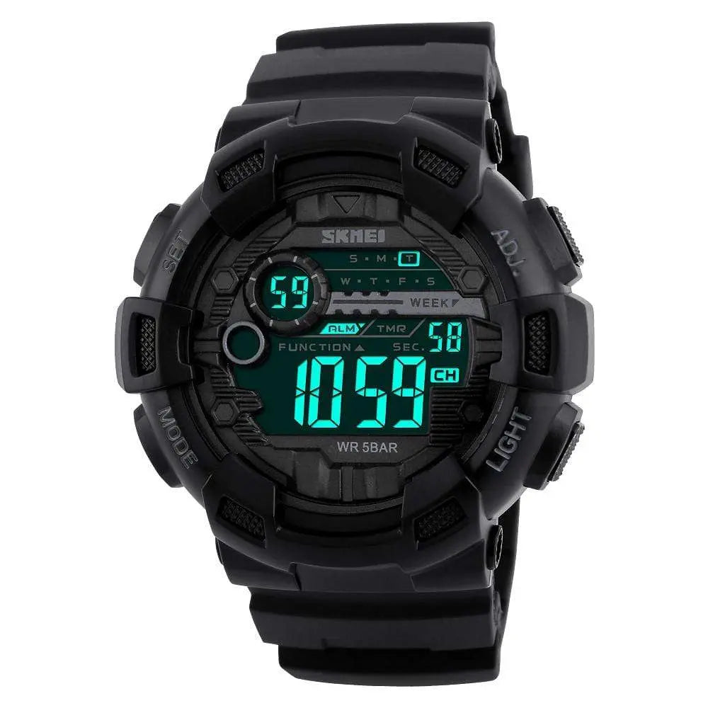 Skmei 1243 Original Digital waterproof Sports wrist watch Chronograph for Boys For Men Skmei