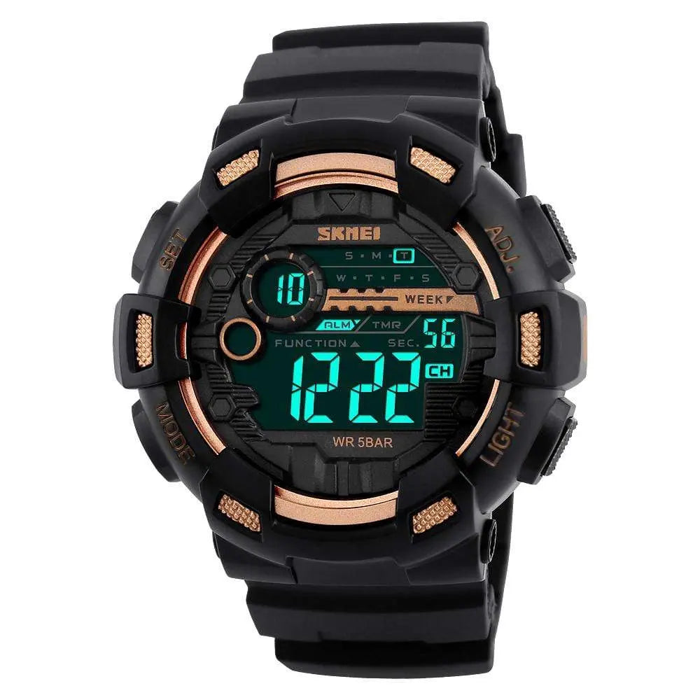 Skmei 1243 Original Digital waterproof Sports wrist watch Chronograph for Boys For Men Skmei