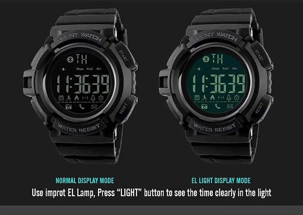 Skmei 1245 Smart watch Bluetooth watch Round digital watch for men Skmei