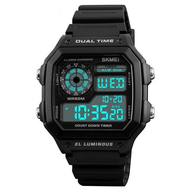 Skmei 1299 Digital Sports watch PU body watch for Men 