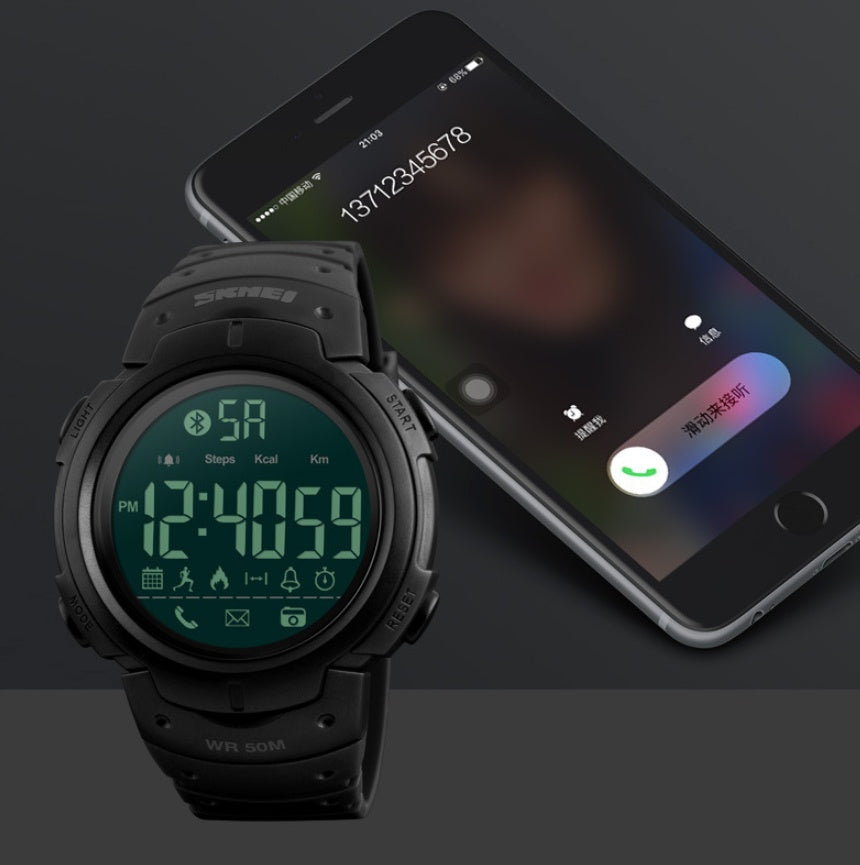Skmei 1301 Digital Smart watch for men with Calories Pedometer and Alarm 