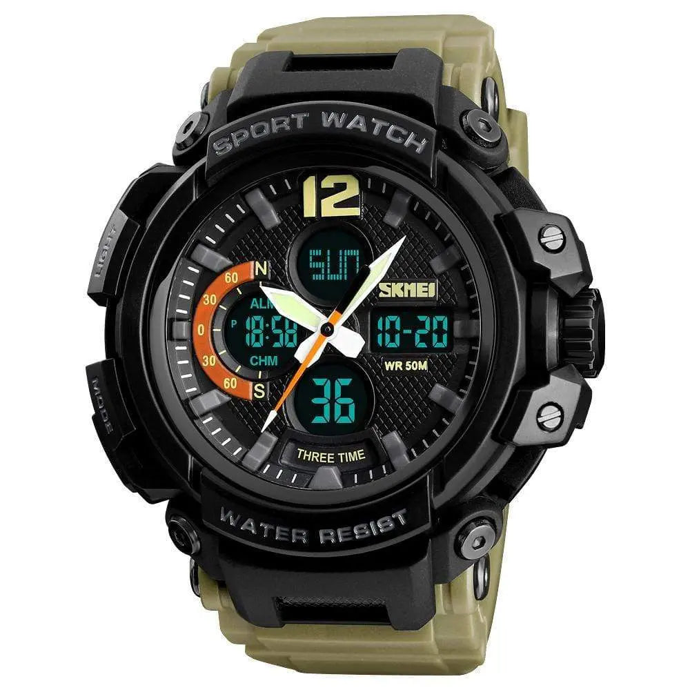 Skmei 1343 Original Analog Digital Waterproof sport watch for men Skmei