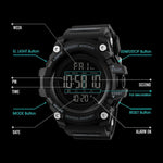Skmei 1384 Original Luxury Men Wrist Watch Waterproof LED Electronic Digital Male Watch Countdown Stopwatch Sport Watch Mens Watches Skmei