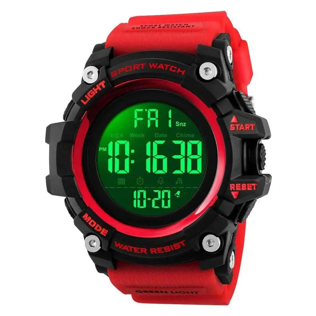 Skmei 1384 Original Luxury Men Wrist Watch Waterproof LED Electronic Digital Male Watch Countdown Stopwatch Sport Watch Mens Watches Skmei