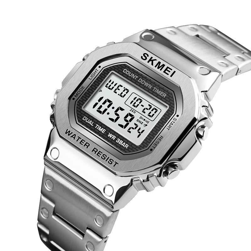 Skmei 1456 Digital Steel Watch For Men Original - Skmeico