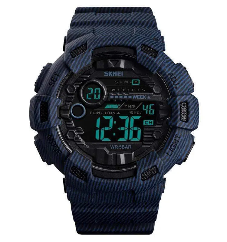 Skmei 1472 Original Digital denim blue color watch for men Skmei
