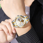 Skmei 9394 Stylish And Versatile Moon phase quartz watch for men 