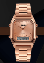 Skmei Analog Digital Classic Steel Watch For Men & Women 1220 Original - Skmeico