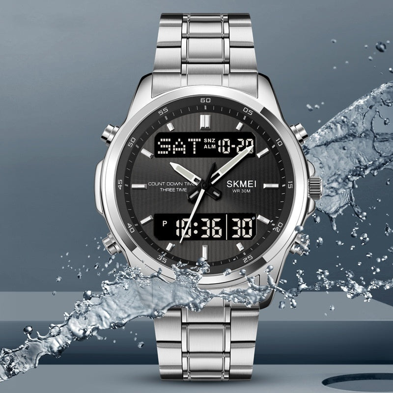 Skmei Analog Digital Multifunction Steel watch For Men 2049 Original 