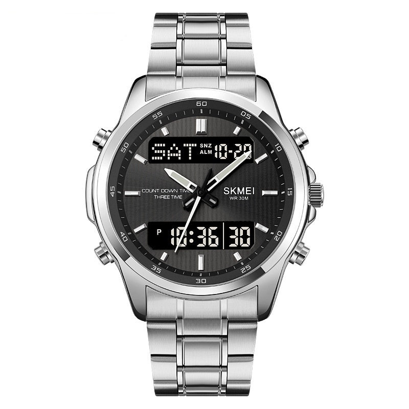 Skmei Analog Digital Multifunction Steel watch For Men 2049 Original 