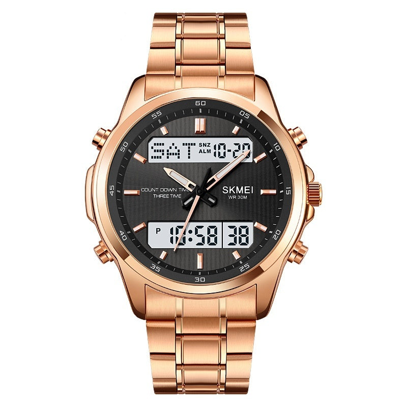 Skmei Analog Digital Multifunction Steel watch For Men 2049 Original 