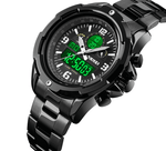 Skmei Analog Digital steel band dual display watch 1600 Original - Skmeico
