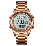 Skmei Arab Qibla Azan Steel Digital Watch For Men 1667 Original - Skmeico