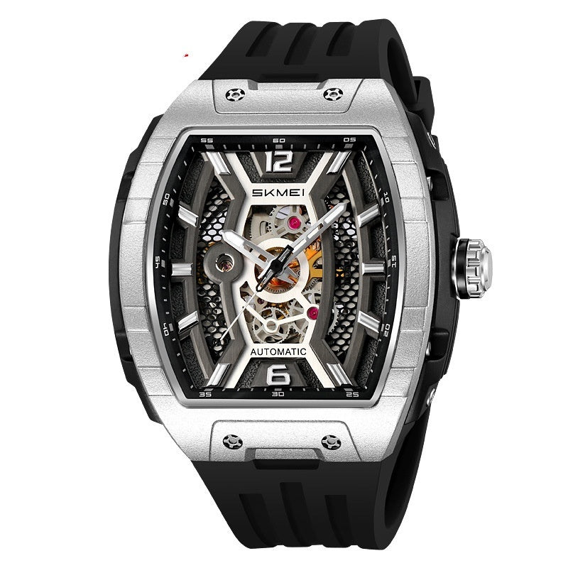 Skmei M033 Wine Barrel Mechanical Automatic Watch for Men 