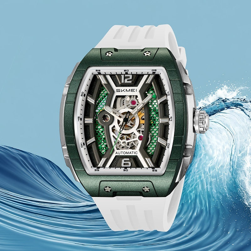 Skmei M033 Wine Barrel Mechanical Automatic Watch for Men 