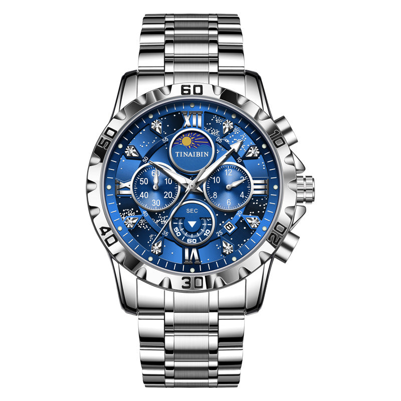 TINAIBIN Multi-functional High-grade Luminous Quartz Watch For Men TIN6626 - TempoqWatch