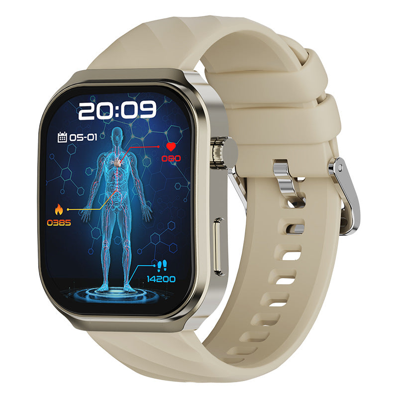 U13 Smart Watch 2.2" Display Bluetooth Calling Heart Rate Voice Assistant Step Counting Sports Watch 