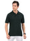Xura Solid Men Polo Neck Dark Green Regular Fit T-Shirt Plain