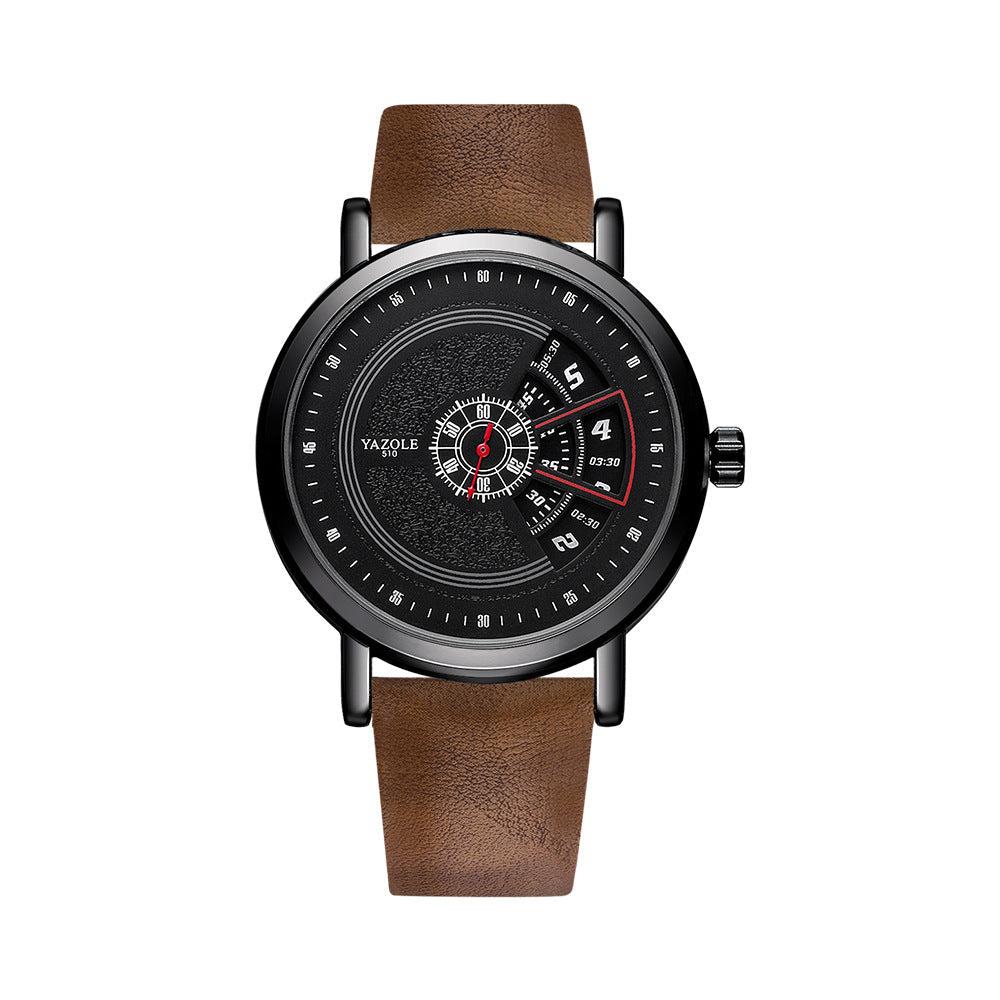 Yazole Watch Men's Turntable Waterproof Men's Watch Quartz Watch Men's Watch - Skmeico