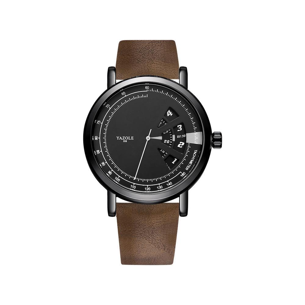 Yazole Watch Men's Turntable Waterproof Men's Watch Quartz Watch Men's Watch - TempoqWatch