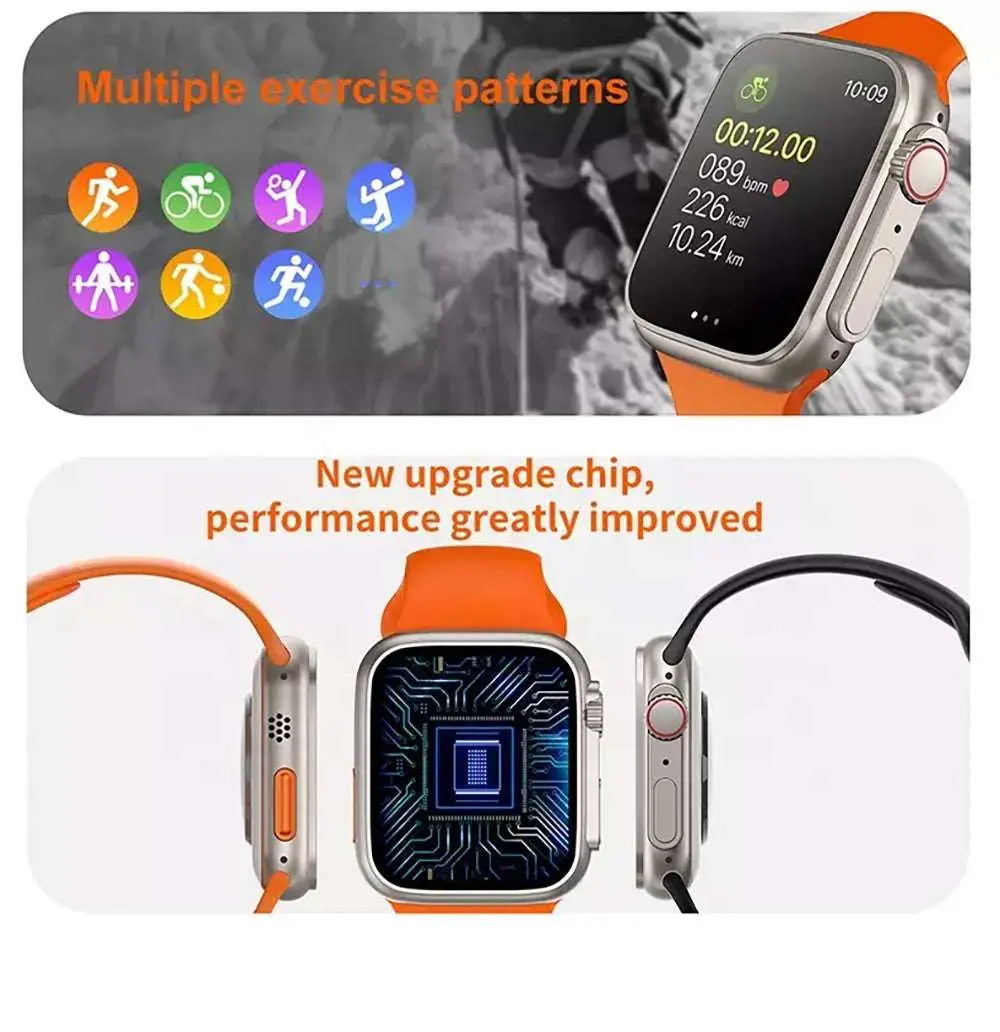 Z55 Ultra Smart Watch 1.99 inch IPS Screen Smart Watch Support Heart Rate & Blood Oxygen Monitoring Sports Modes
