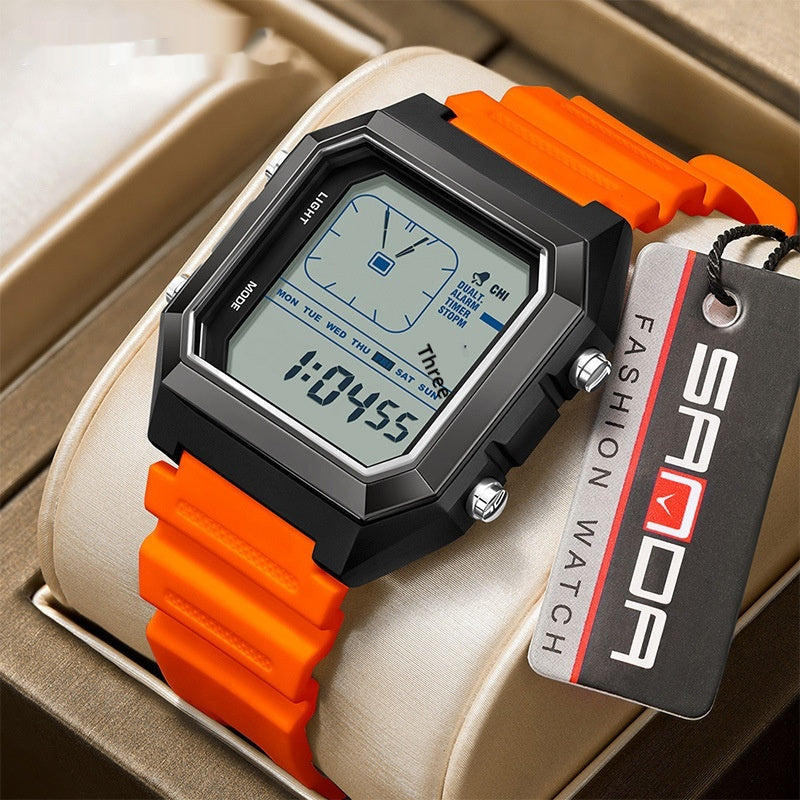 Sanda 6307 Waterproof Digital Sports Watch for Men Sanda