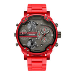 Maklon Large Dial 2 Time Quartz watch for Men