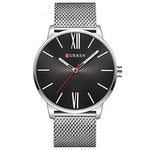 Curren 8238 Men's Fashion Stainless Steel Strap Wrist Quartz Watch - TempoqWatch