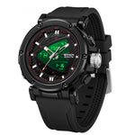 Sanda 9052 Sports Waterproof Alarm Clock Electronic Watch for Men AKDPN