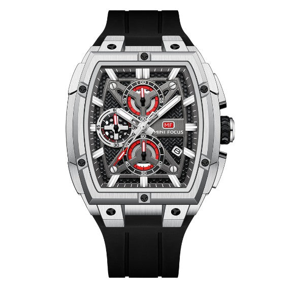 Mini Focus MF0602G Multi function Barrel shape quartz watch for Men Mini Focus