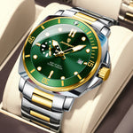 Poedagar EU873 Steel-band Luminous Quartz Watch for Men Poedagar