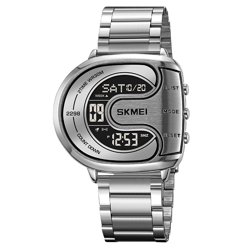 Skmei 2298 U-shaped Dial Creative Electronic Digital Watch For Men