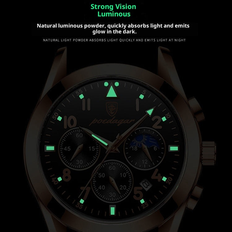 Poedagar 816 Tech Quartz Watch For Men