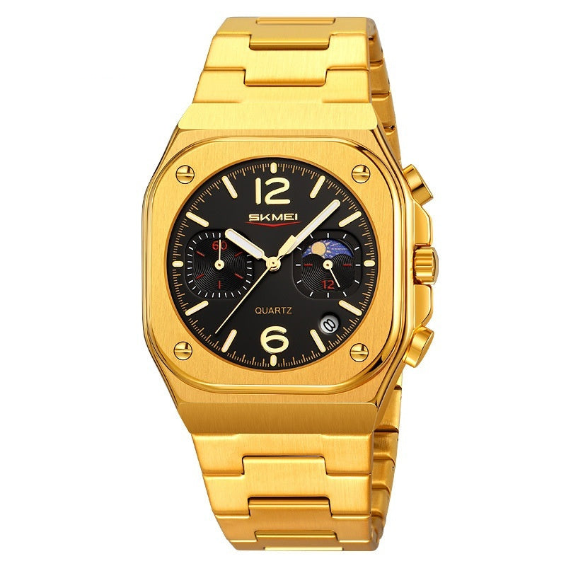 Skmei 9368 Moonphase calendar Quartz watch for Men