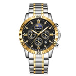 CRRJU 2320 Multifunctional Moon Phase Calendar Quartz Watch for Men