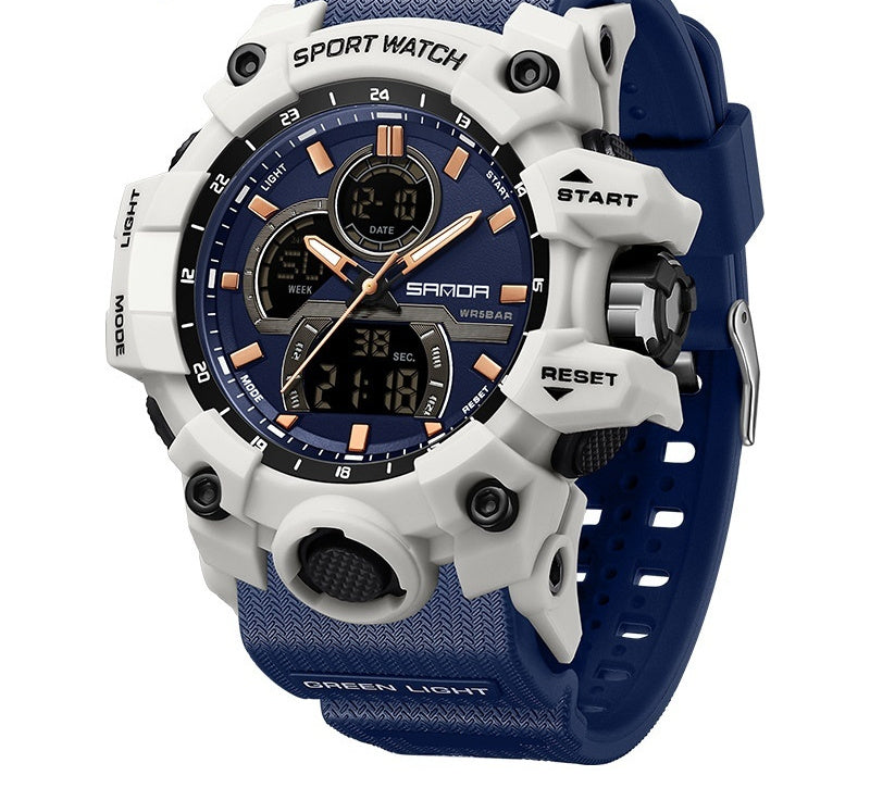 Sanda 6198 Sports Waterproof Electronic Watch for Men