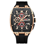 Mini Focus MF0602G Multi function Barrel shape quartz watch for Men Mini Focus
