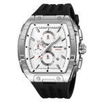 Skmei 2363 Multi-function Chronograph Three-hand Watch Barrel-shaped Quartz watch for men Skmei