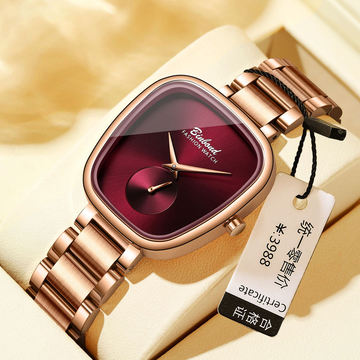 Binbond Waterproof Stainless Steel Quartz Watch for women & Girls